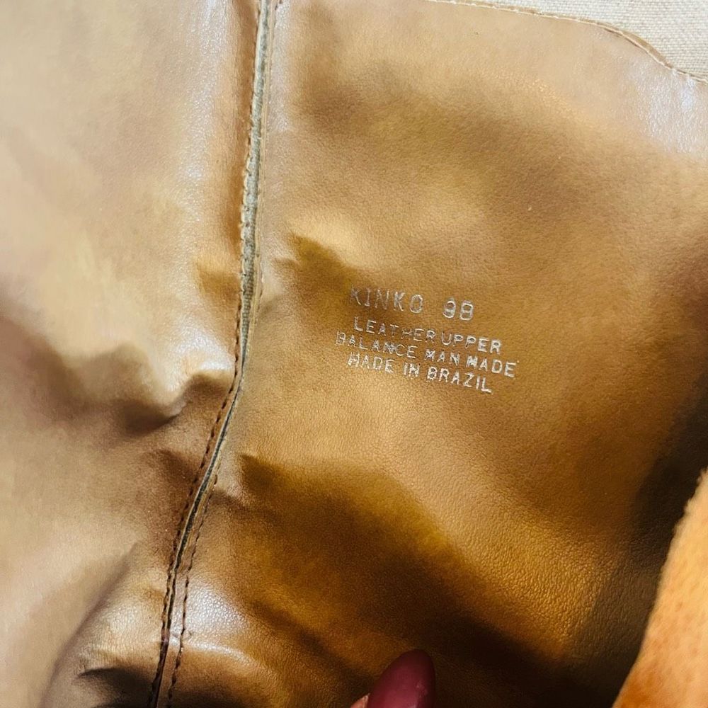 Steve Madden Kinko heeled square toe lugg sole boots side zip Vintage 90s EUC RA - Picture 3 of 9